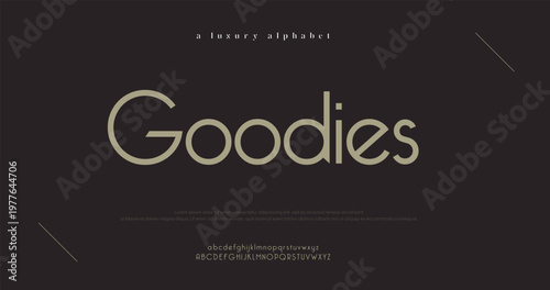 Luxury Alphabet Goodies Typography Design Elements