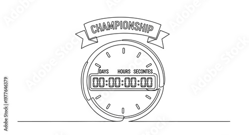 Championship Countdown Timer Clock Graphic