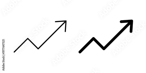 Viral trend icon in stroke and solid fill styles, isolated on white background. Ideal for social media analytics, trending content, and digital marketing concepts.