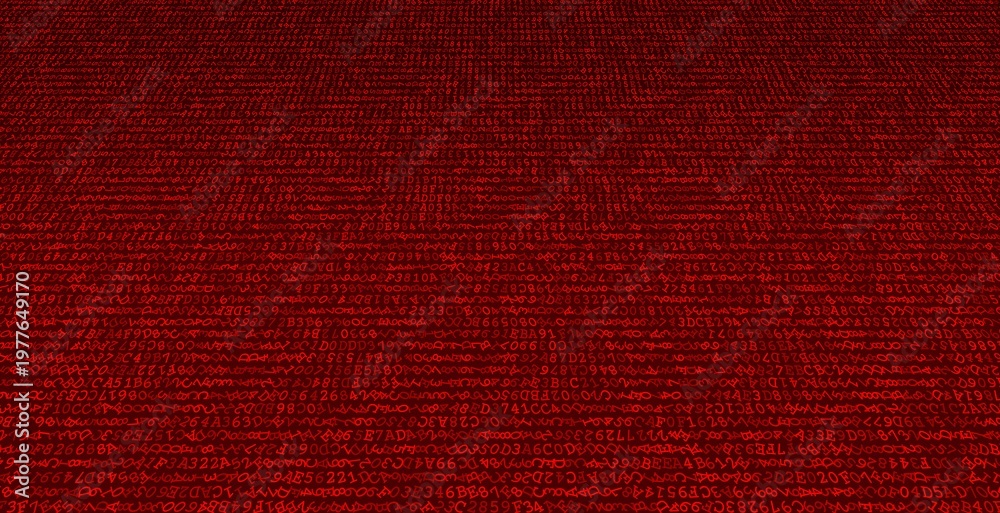 Fototapeta premium Complex Hand-Drawn Binary Grid - Artistic Data Distribution
