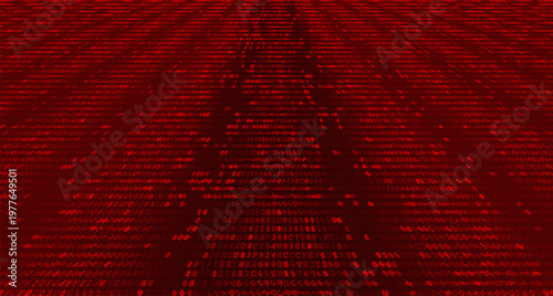 Isometric Data Strata - Receding Binary Perspective with Industrial Grid Alignment