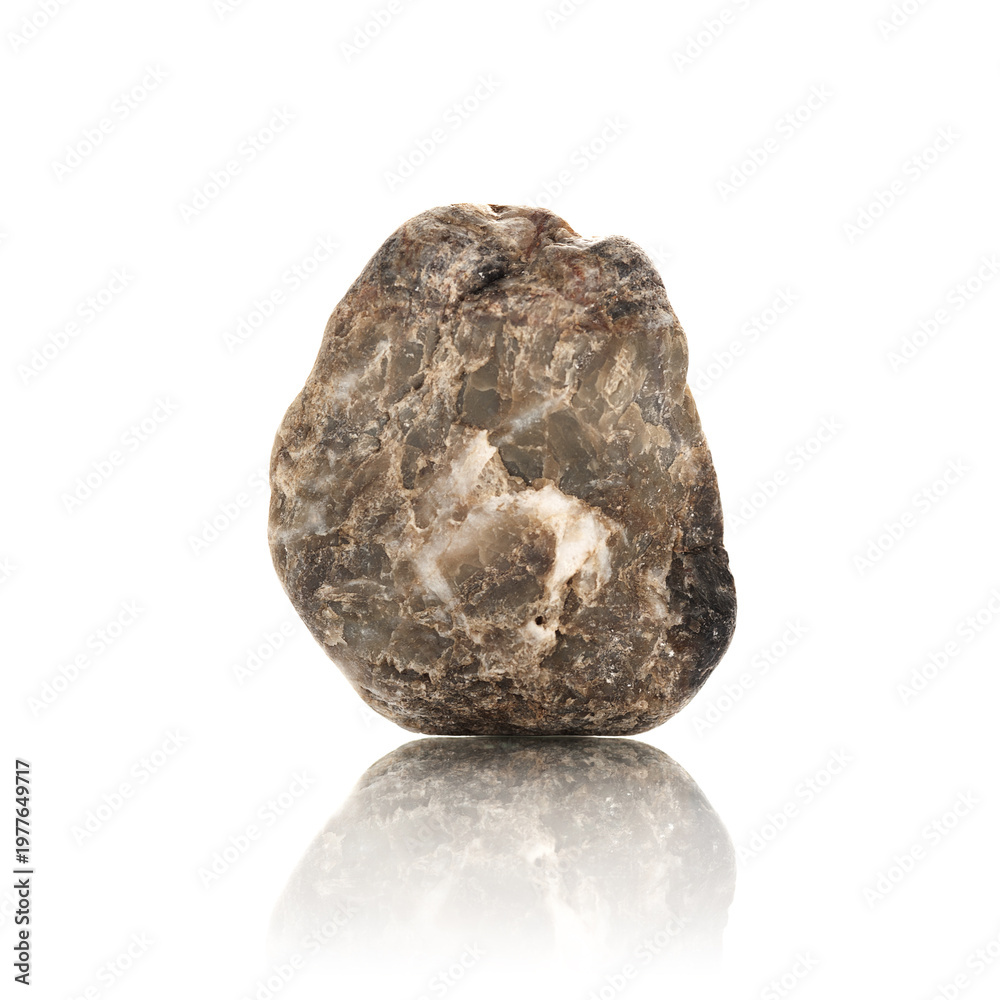 Obraz premium Stone on a white background