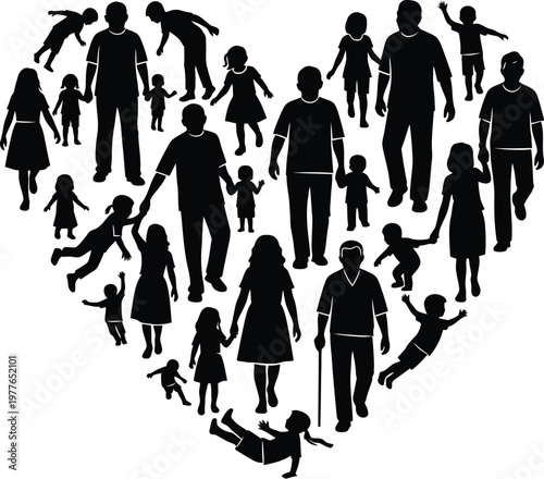 Celebrating global day of parents a heartwarming silhouette of family love unity and generational bonds