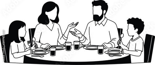 Celebrating global day of parents a heartwarming family dinner scene illustrating parental love and connection