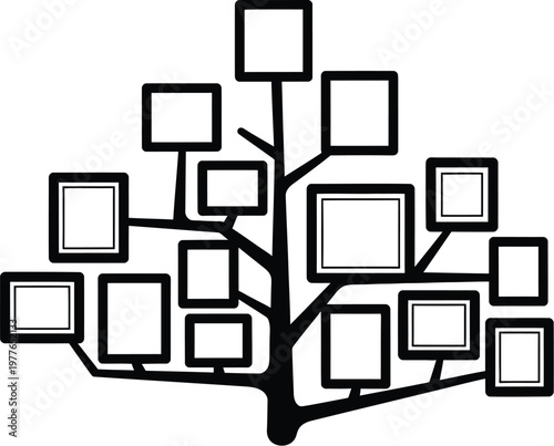 Celebrating global day of parents family tree photo frames symbolizing love growth and generational bonds