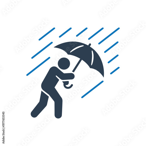 Stormy Weather Struggle Icon
