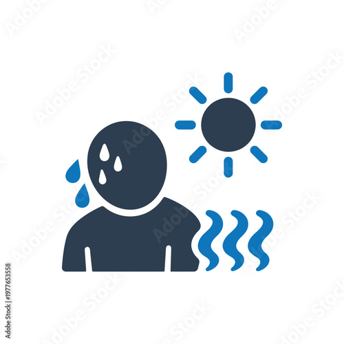 Extreme Heat Exhaustion Icon