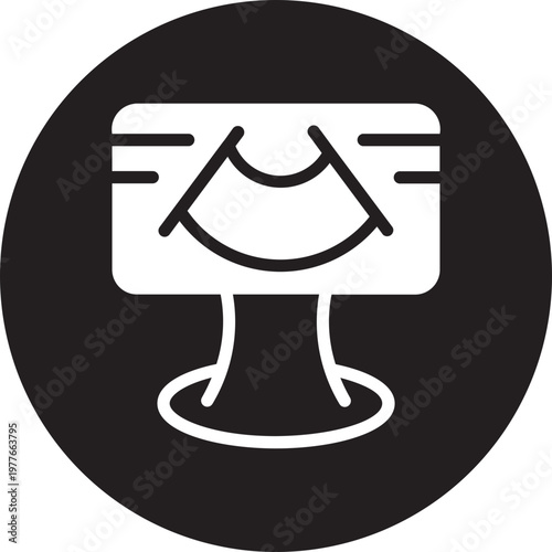 ultrasound glyph icon