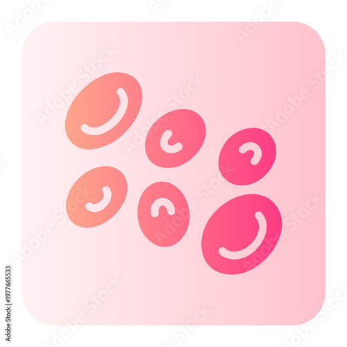 blood cells gradient icon