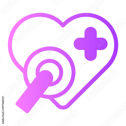stethoscope gradient icon