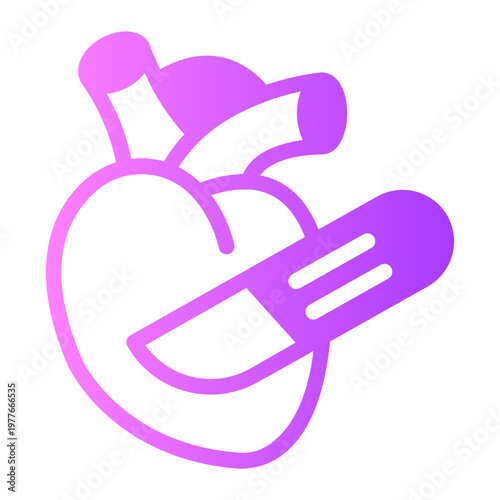 surgery gradient icon