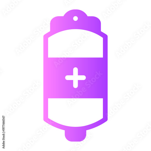 blood bag gradient icon