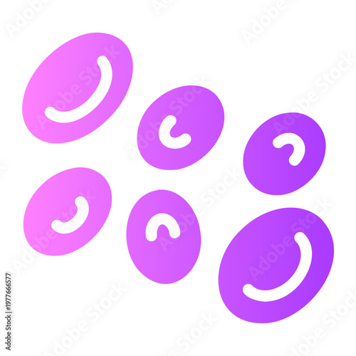 blood cells gradient icon
