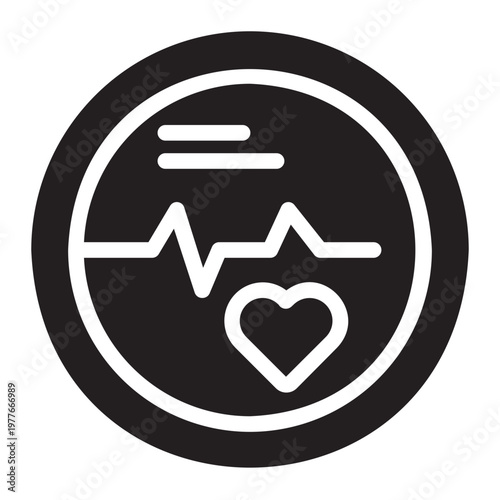 Health Tracker glyph icon