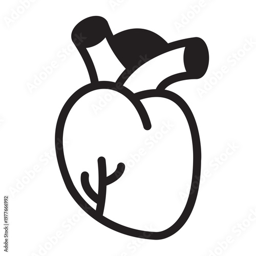 heart glyph icon