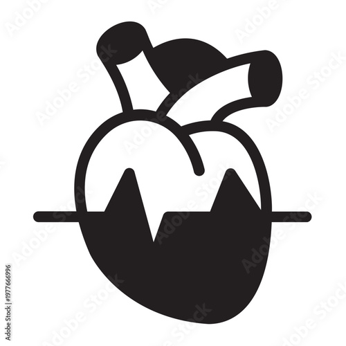heartbeat glyph icon