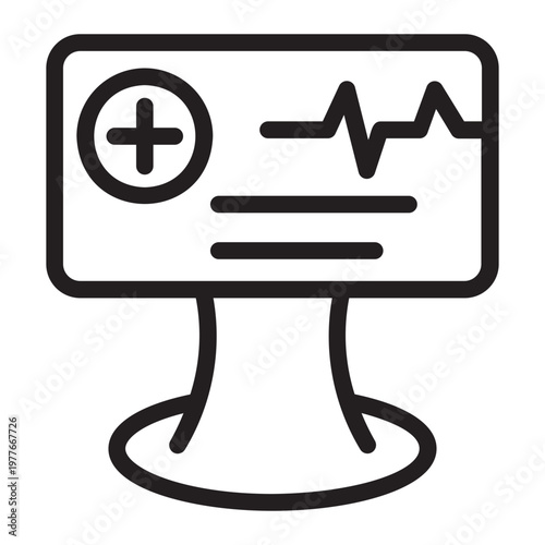 Health Report line icon
