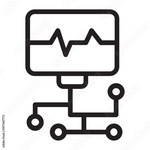 telemetry line icon