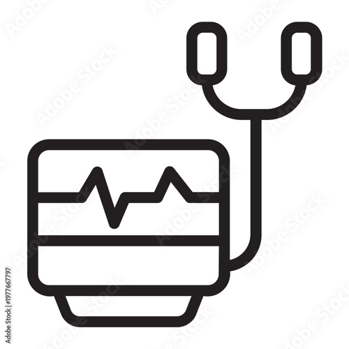 Defibrillator line icon