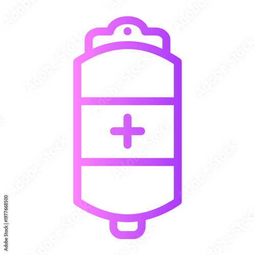 blood bag gradient icon