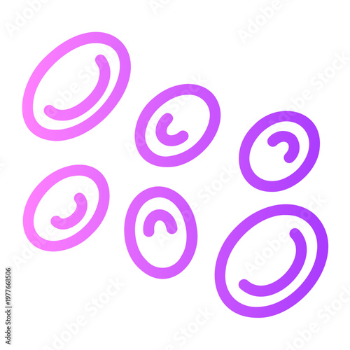 blood cells gradient icon