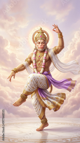 Hanuman Ji Dancing in heaven 