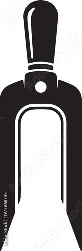 Billede på lærred Golf divot repair tool silhouette icon vector illustration for green maintenance and sports etiquette isolated on transparent background professional golfer accessory equipment
