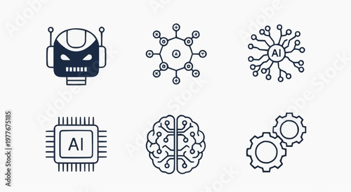 Logistics and shipping icon set, 6 delivery service vector elements, warehouse and transportation symbols, supply chain management graphics