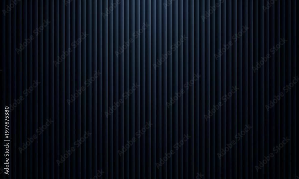 Fototapeta premium Dark Vertical Lines Abstract Background with Metallic Gradient Texture