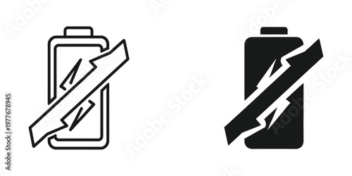 Recycling and proper disposal of batteries illustrated with contrasting styles