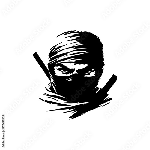 Silent Guardian: An intimidating silhouette of a concealed figure, embodying stealth and mystery. A symbol of hidden strength and focused determination.