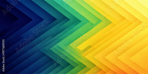 A vibrant abstract background features a multicolored pattern of wooden pencils and striped textures, creating a rainbow spectrum of art and design for school education