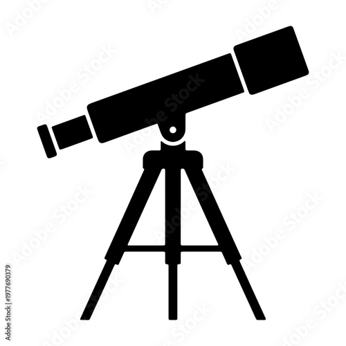 Explore the cosmos with a telescope vector image for astronomy stargazing and science projects
