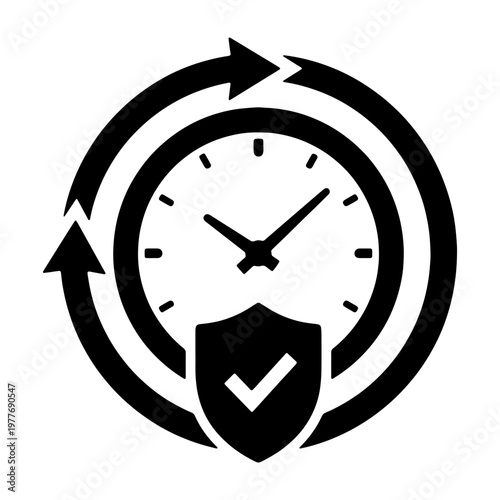 Reliable time clock with security and protection for business and productivity tracking system