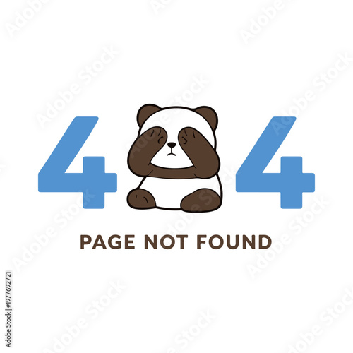 404 page panda
Vector 404 page illustration