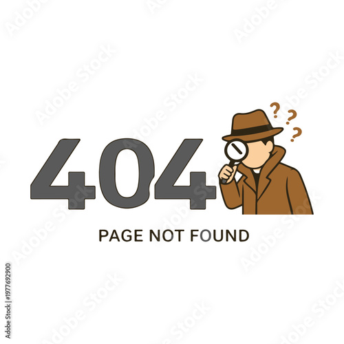 404 page detective
Vector 404 page illustration