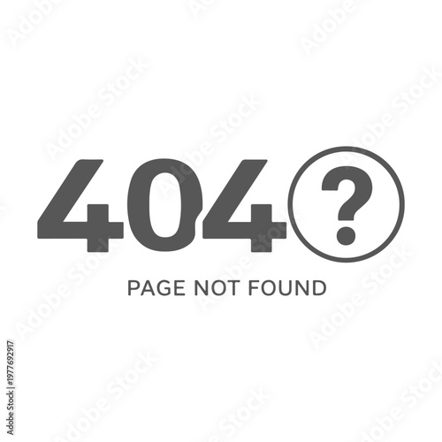 404 page question mark
Vector 404 page illustration