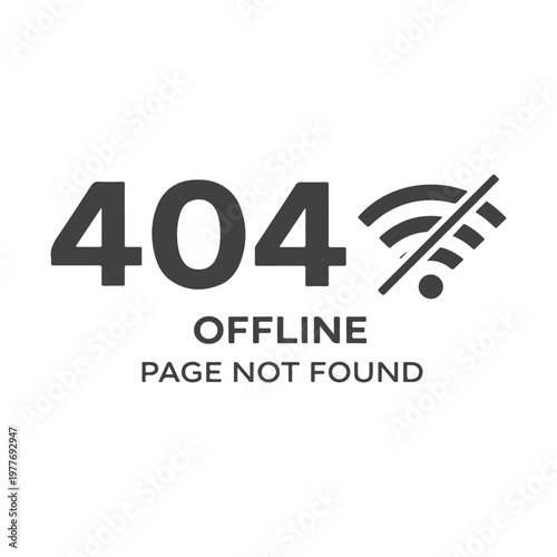 404 error page offline
Vector 404 page illustration