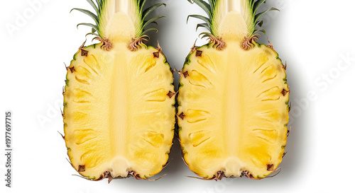 pineapple ripe isolated on white background