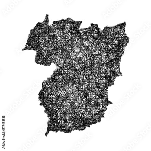 Sketch Vila Real outline map design