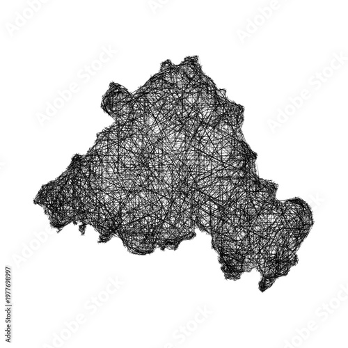 Sketch Portalegre outline map design