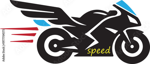 Speed Motorcycle Graphic Design