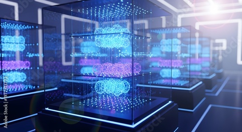 blue binary code