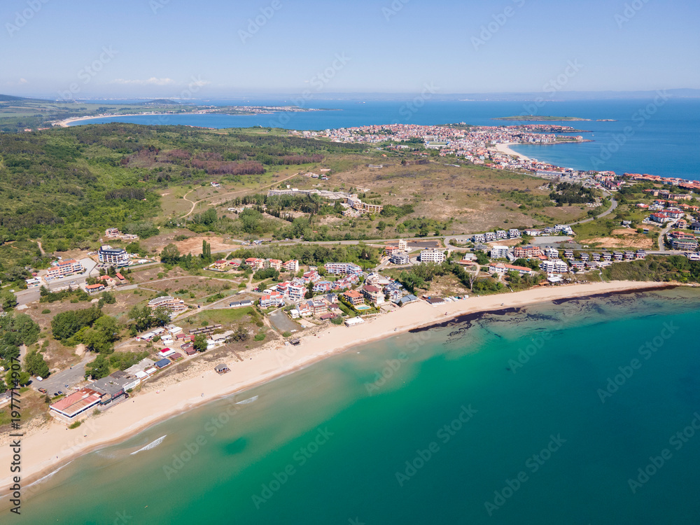 Fototapeta premium Black Sea coast near Smokinya Beach, Bulgaria
