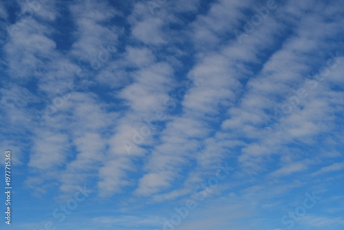 Abstract cloud pattern against blue sky