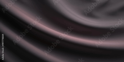 Black and dark blue flowing silk and satin fabric with smooth luxurious texture