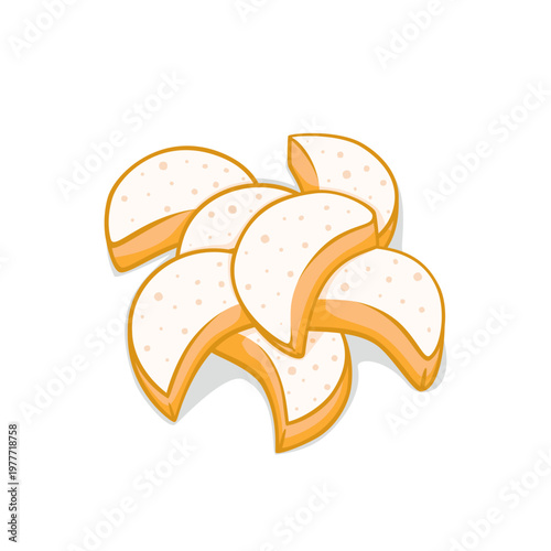 Putri Salju Pile of Fortune Cookies