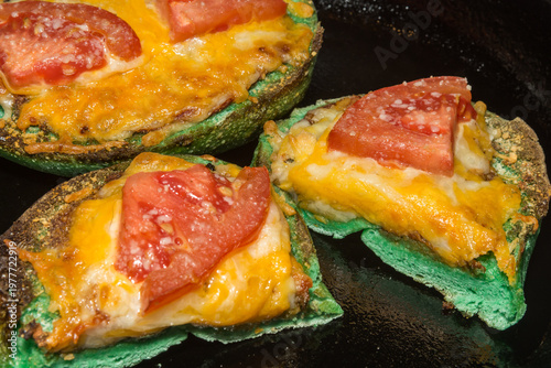 St. Patrick's Day Green Pizza Bagels