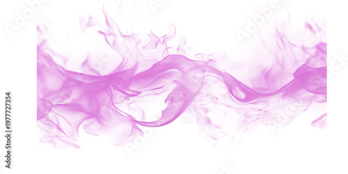 Quadro em tela A vibrant purple smoke swirls dramatically against a dark background