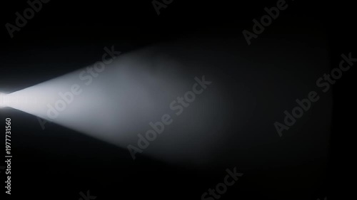 Wallpaper Mural Bright beam of white light projecting into dark black space Torontodigital.ca